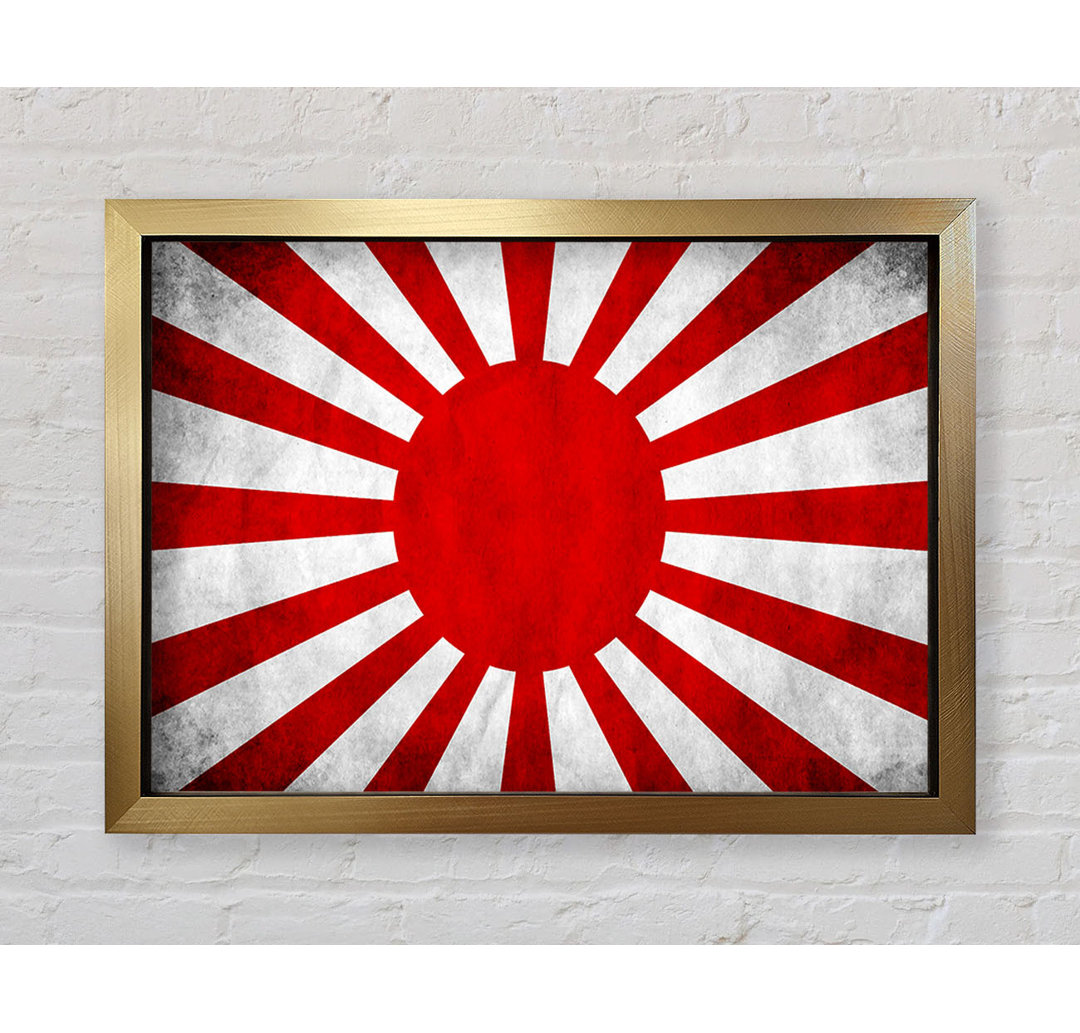 Japanische Kriegsflagge - Einzelner Bilderrahmen Kunstdrucke