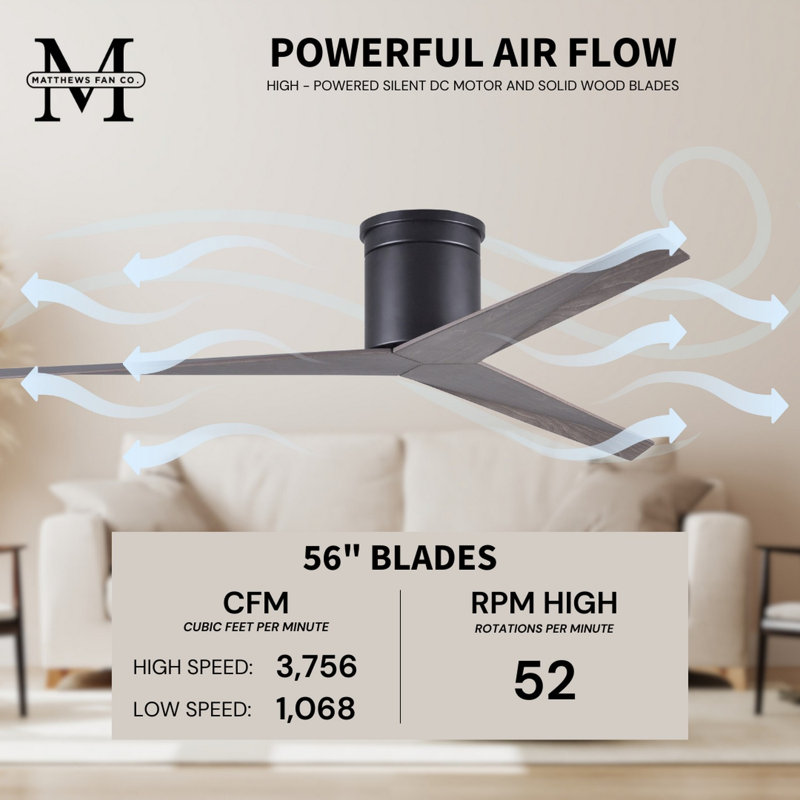 Eliza Ceiling Fan, Old Oak Tone, Matte Black