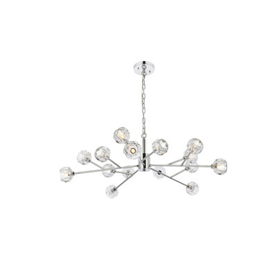 Luminaire suspendu sphérique spoutnik 15 lumières Alaiah
