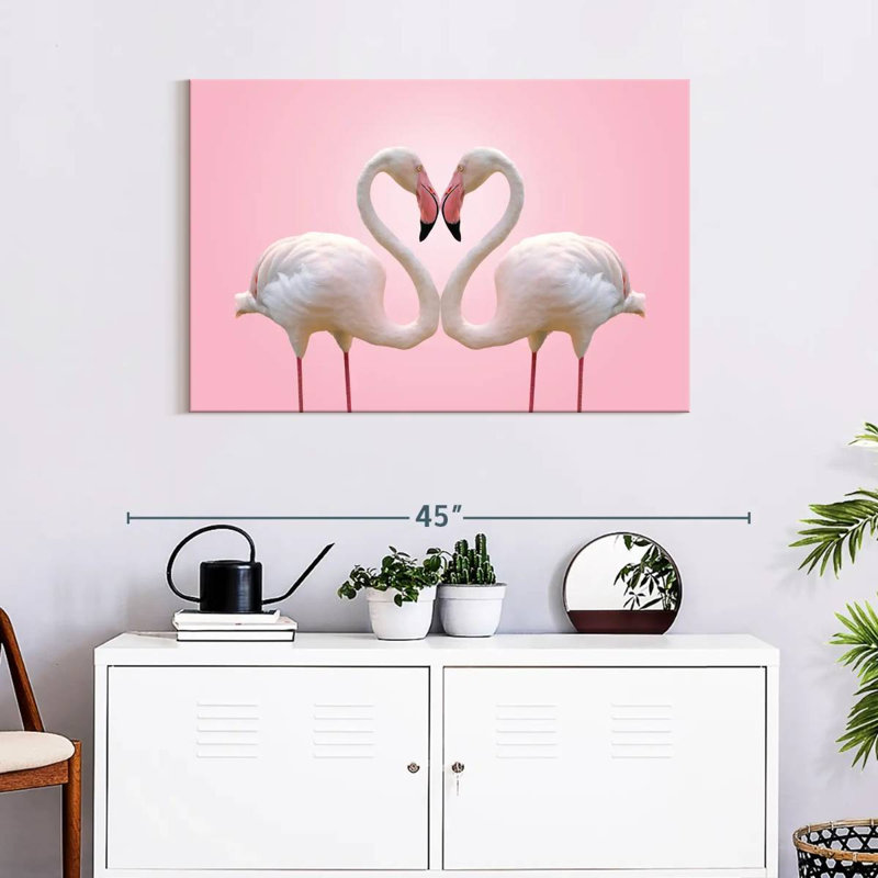 Brampt Flamingo Affection, 24" H x 36" W