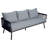 Mervyn Teak 3 - Person Patio Conversation Set with Cushions