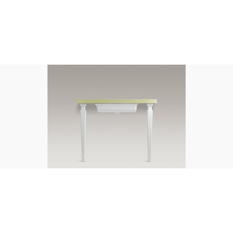 Kathryn® Square Tapered Fireclay Table Legs, White