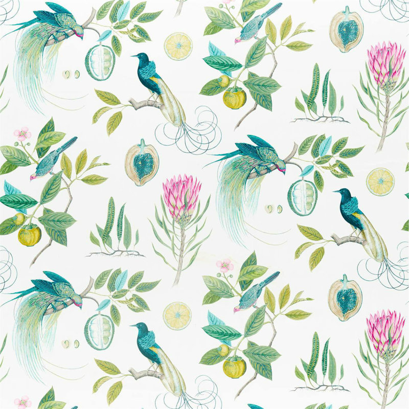 Paradesia Fabric, Botanical Green