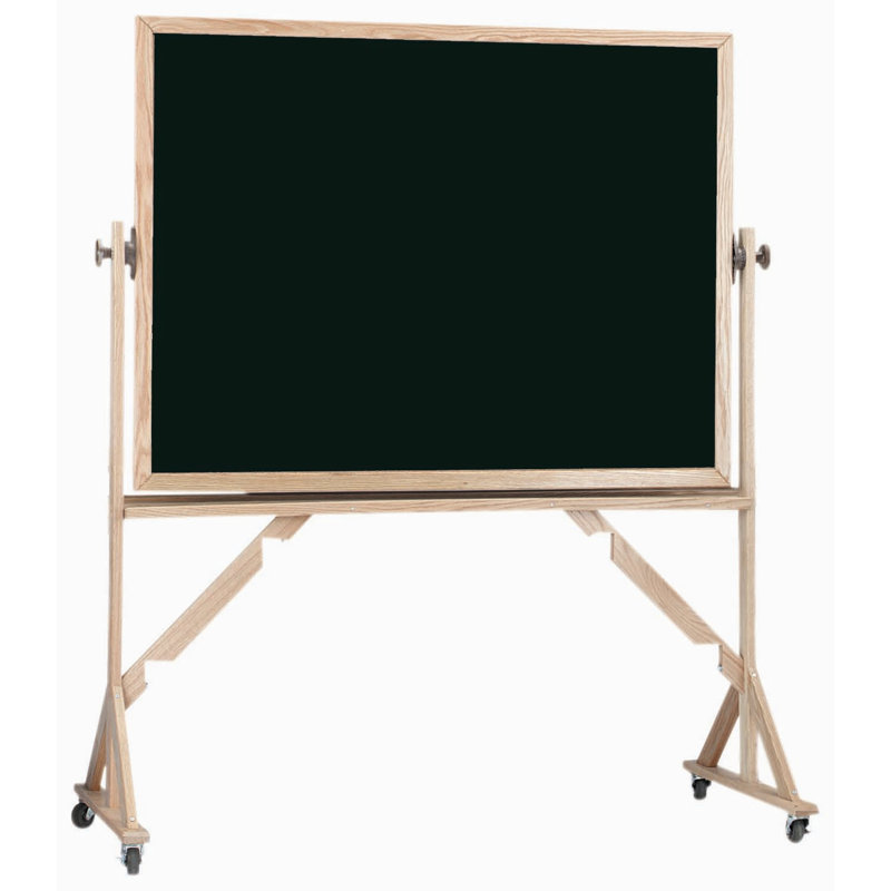 AARCO Wood Chalkboard, Black, Red Oak, 36" H x 48" W