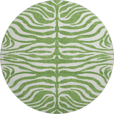 Premium Machine Washable Goulven AMF1042 Animal Print Rug