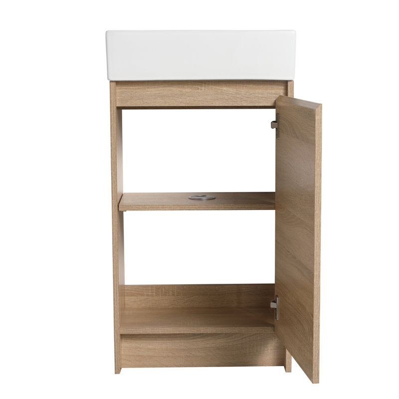 Linnetta 18.11" W Single Bathroom Vanity Set