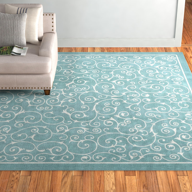 Bertran Floral Indoor / Outdoor Rug, Rectangle 10' x 13'