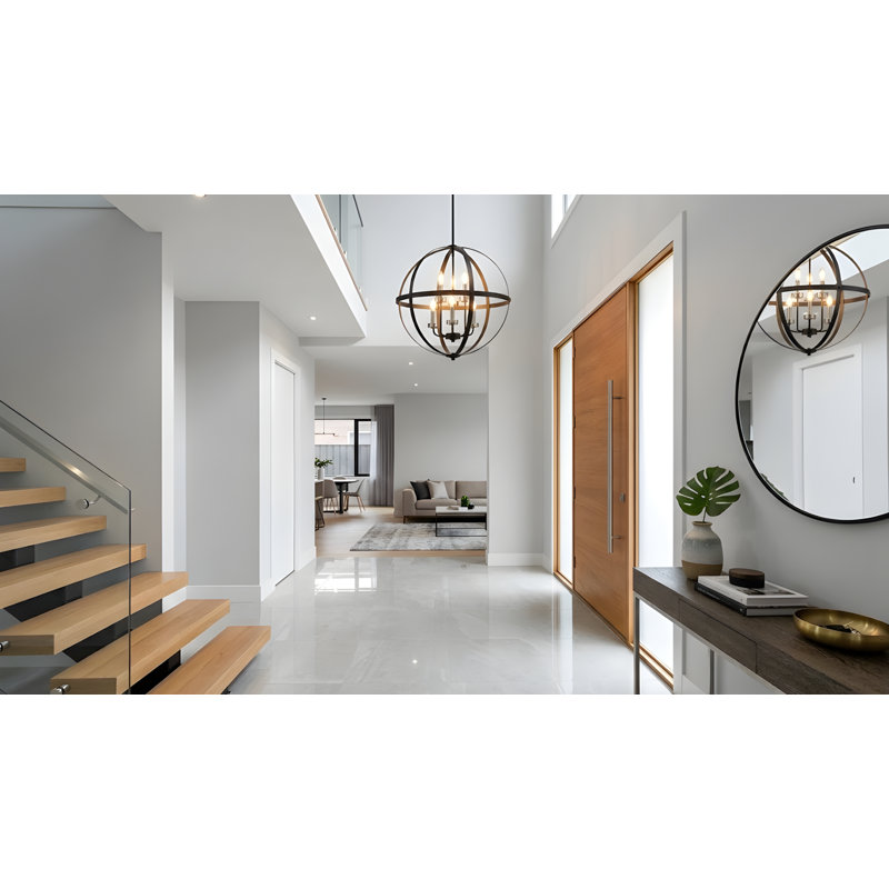 Luminaire suspendu sphérique unique à 6 lumières Pavica