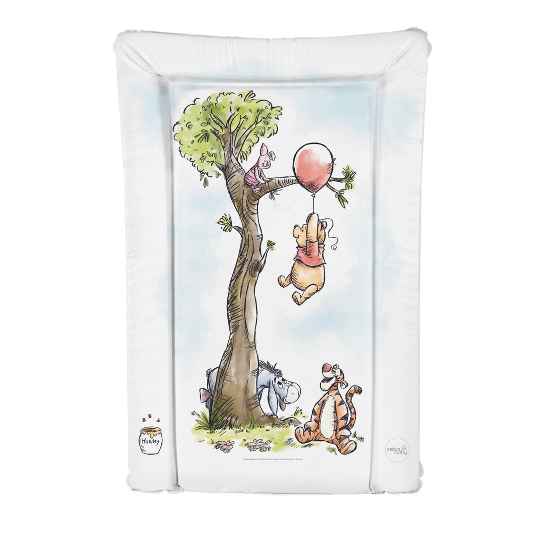 Deluxe Unisex Baby Waterproof Changing Mat with Raised Edges – Winnie the Pooh & Piglet - 46x73cm
