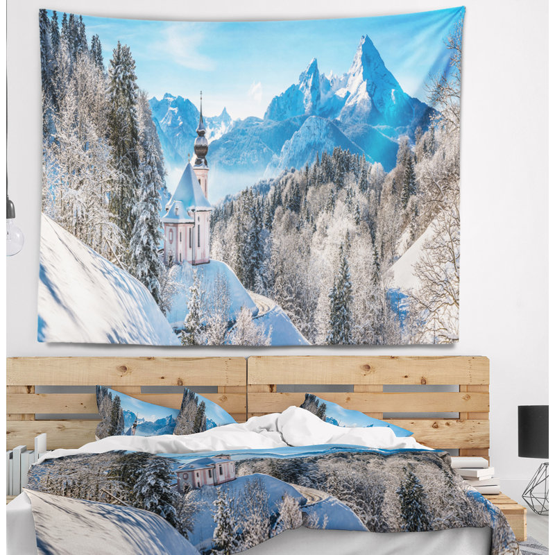 Paysage hivernal dans les Alpes bavaroises, H 32 po x l 39 po