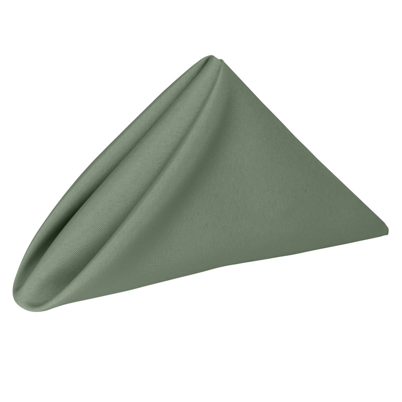 Ensemble de serviettes de table 120 pièces, Vert d’armée, 10 po x 10 po