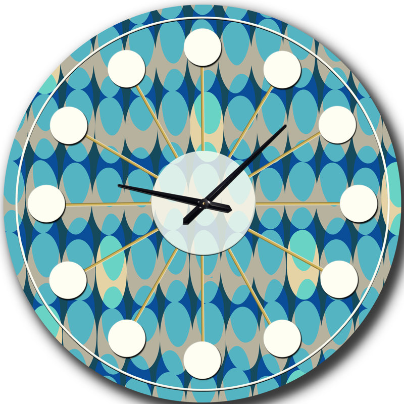 Horloge murale rétro Mid-Century, Moyenne