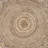 Amaan Modern Farmhouse Natural Fiber Jute Round Indoor Area Rug with Cotton Backing-1704562299