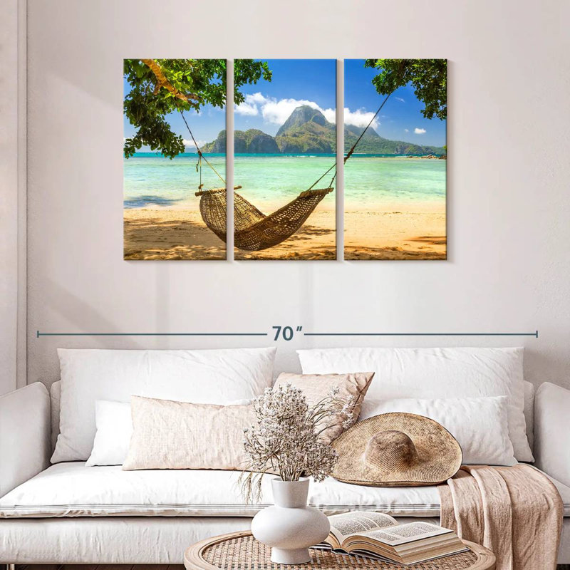 Hamac en bambou Gillard Beach, H 28 po x l 45 po