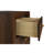 2-Drawer Nightstand Bedside Table Walnut