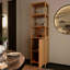 Grande armoire de rangement avec porte à volets et 3 tablettes, armoire de rangement autoportante en lin pour le salon, la cuisine et la salle de bain-121297297