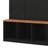 Hall Tree With 4 Hidden Hanging Hooks, Versatile Walnut Seating Bench With 8 Doors, Entryway Shoe Cabinet With Open Compartments-1997042555