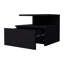 Table de chevet 1 tiroir noir avec 2 tablettes intrigantes pour le rangement-1904707967