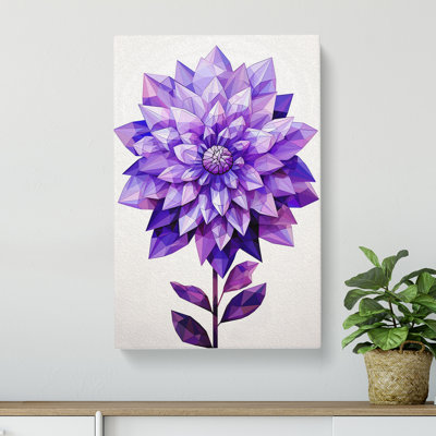 Lavender Flower Geometric - No Frame Print