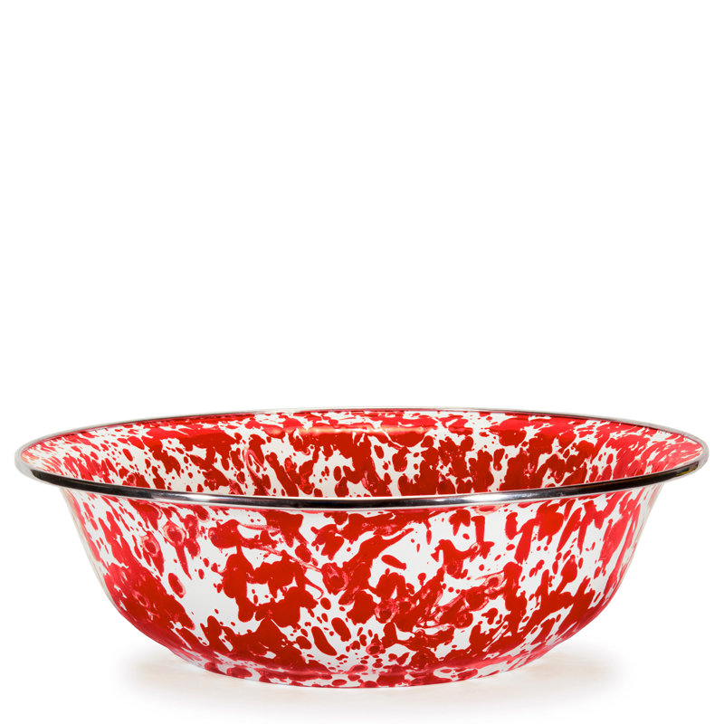 Swirl Serving Basin, Red Swirl, Serving Bowl