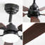 Indoor Modern 52 Inch Ceiling Fan 6 Speed Wind 5 Blades Remote Control Reversible DC Motor With Led Light-1777550995-1777551085