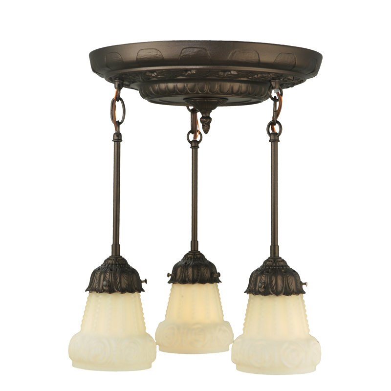 3 - Light Semi Flush Mount