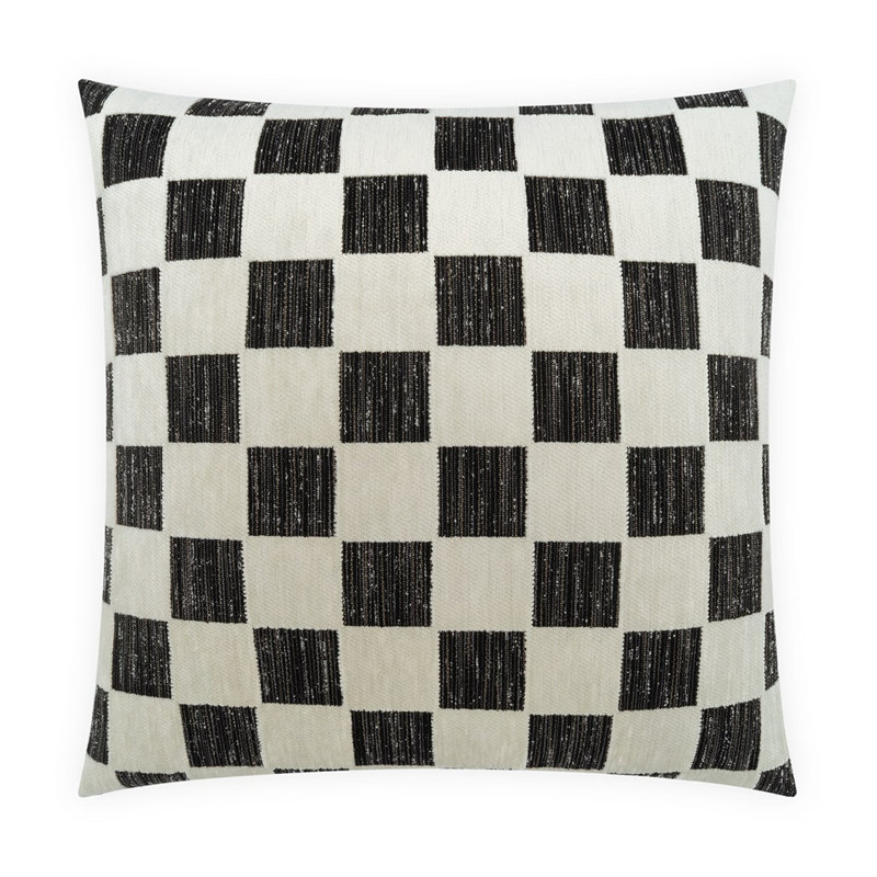 Brodey Throw Pillow, 22"H x 22"W, Domino