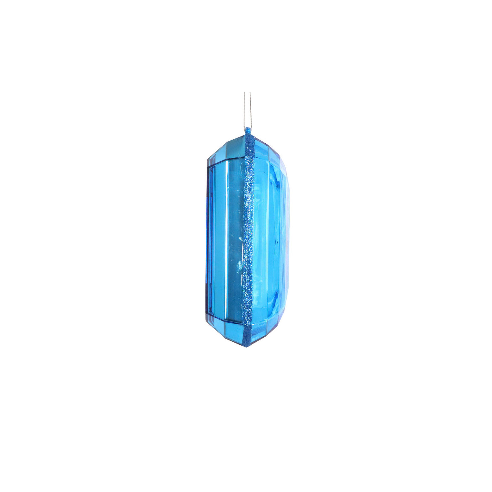 Mappsburg Jewel Glitter Ornament., Blue
