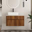 Ensemble de meuble-lavabo mural simple 32 po avec plateau en céramique Zephric-1496628820-1496628821