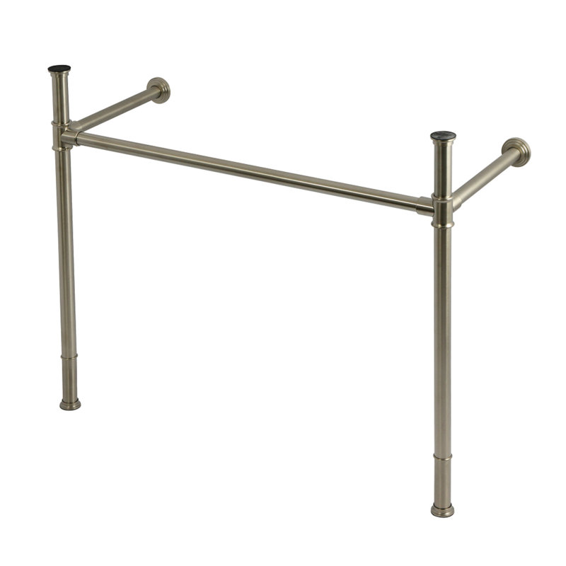 Kingston Brass Fauceture Stainless Steel Console Sink Legs, Brushed Nickel