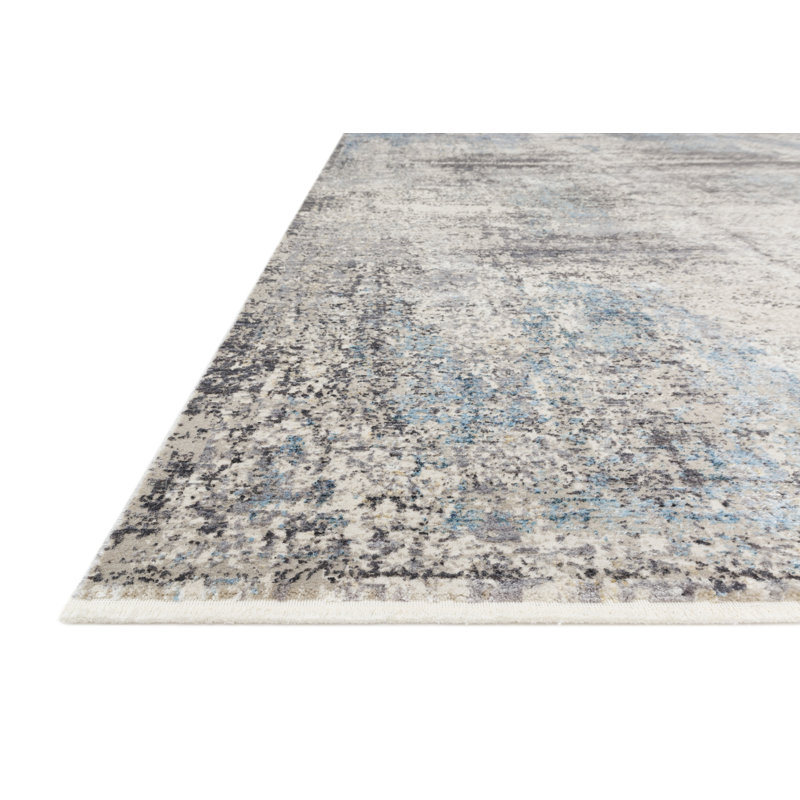Tapis en ardoise abstrait/aire ciel Willington, Rectangle 7 pi 10 po x 10 pi 2 po