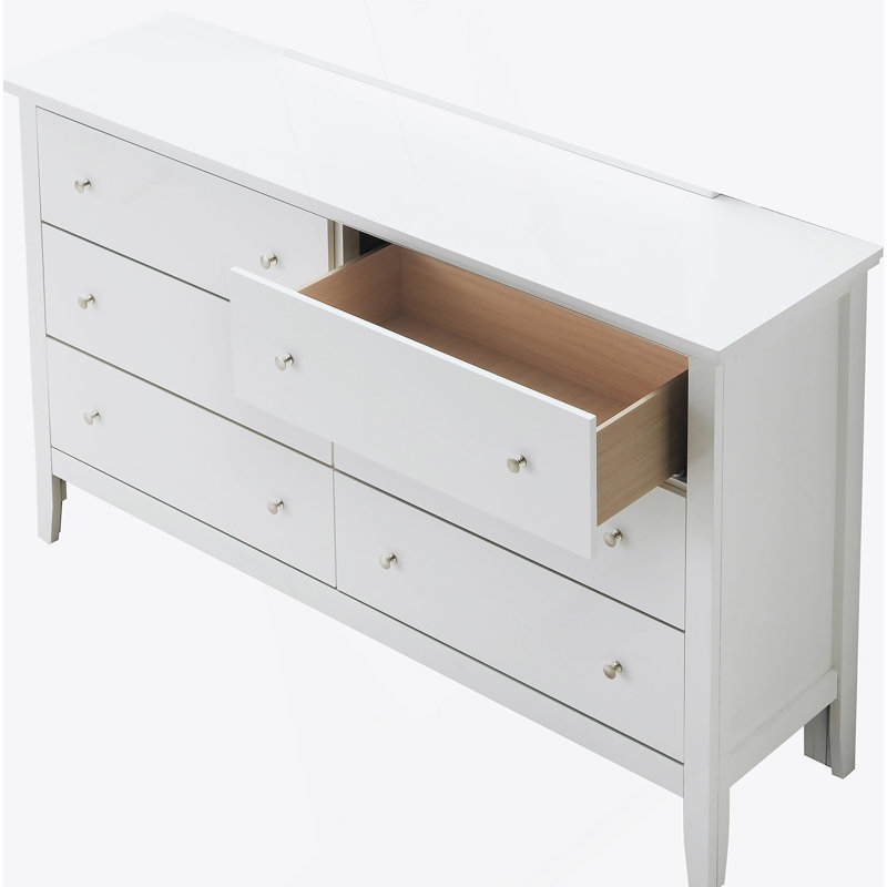 Commode pour chambre Glory Furniture Primo, Blanc