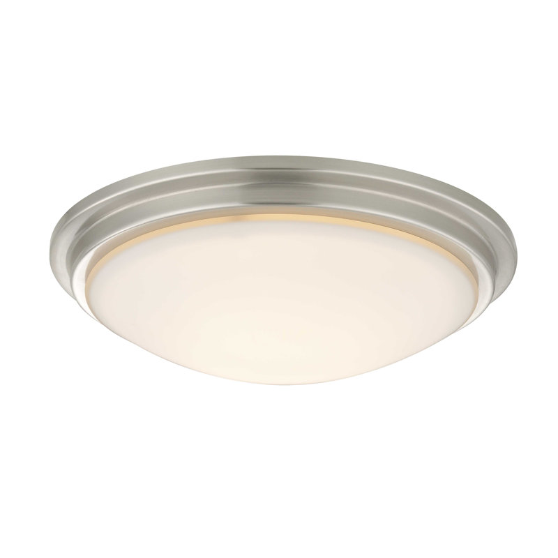 abat-jour en forme de bol en verre de 2,75 po (vis), Nickel satiné