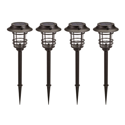 Solar Powered Integrated LED Pathway Light