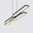 Frode 5 - Light Kitchen Island Pendant Linear Chandelier LED with Remote Control-88045632-88045631