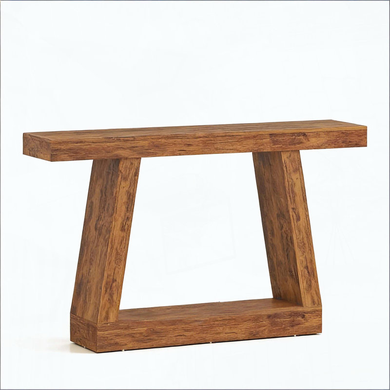 Dual-Tier Entryway Table with Thickened Top