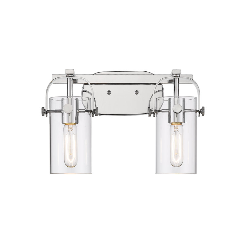 Éclairage pour meuble-lavabo mural 7 po Smethport, Transparent, Chrome poli, H 7 po x l 3,88 po x P 3,88 po