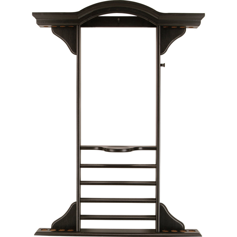Deluxe 8 Cue Wall Rack, Midnight