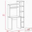Armoire rectangulaire de 39,6 po de largeur avec huche, bureau à domicile, bureau d'écriture, bureau en bois avec rangement-88634181