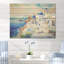«Blue and White Greek Isles Village II» - Grèce sur bois-1579329123