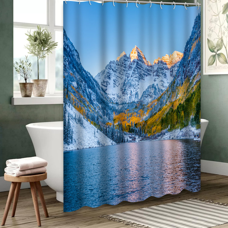 Rideau de douche Maroon Bells Aspen Colorado, L 72 po x l 72 po