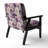Ethereal Floral Delight Victorian Pattern - Upholstered Farmhouse Arm Chair, Rustic Floral Accent Chair
