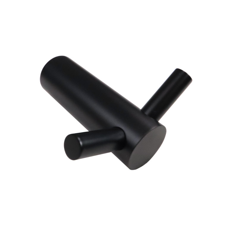 Wall Mounted Towel Hook, Satin Black
