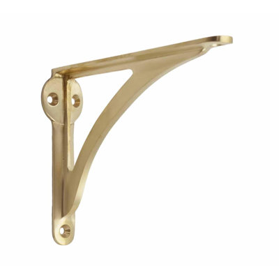 Support de tablette décoratif en laiton STYLENT DECOR, support de tablette robuste et antique pour tablettes en forme de L moderne