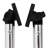 VidaXL Black Aluminium Hardware for Canopy