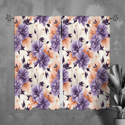 Paire de rideaux obscurcissant en polyester Rutig