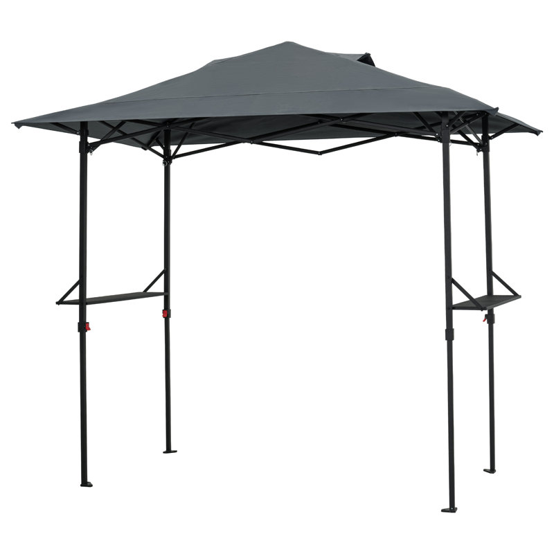 8 Ft. X 5 Ft. Portable BBQ Gazebo With Canopy, Gray