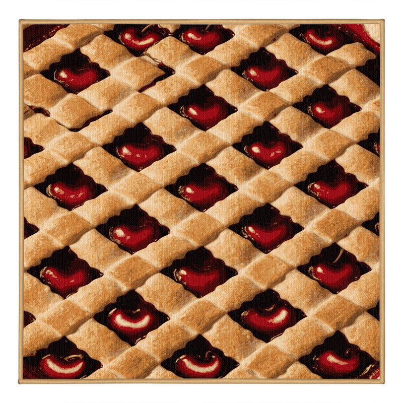  Tapis lavable à tarte aux cerises, Tapis de couloir 2 pi x 4 pi