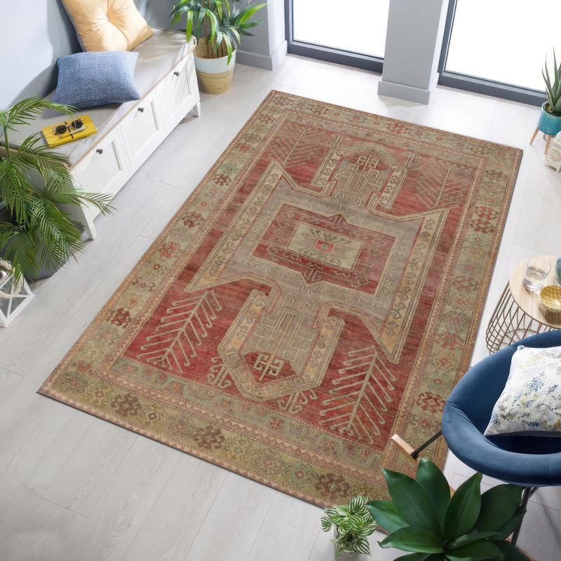 Vivid and Colorful Floral Pattern Soft Pile Printed Area Rug for a Lively Touch to Your Living Space, Rectangle 3'3" x 6'7"