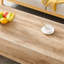 Table basse moderne simple en bois aggloméré à texture de bois clair - modèle pratique de 43,3 po x 21,6 po x 17,2 po, ce qui en fait un ajout idéal à tout salon ou appartement.